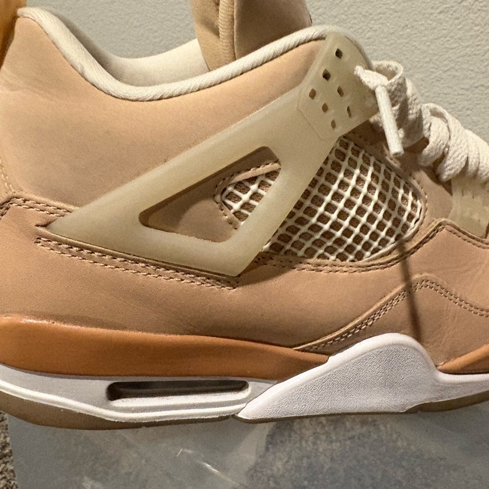 Jordan Women's Sneakers in Tan and White - Picture 8 of 12